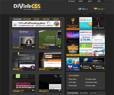 Divine CSS Gallery
